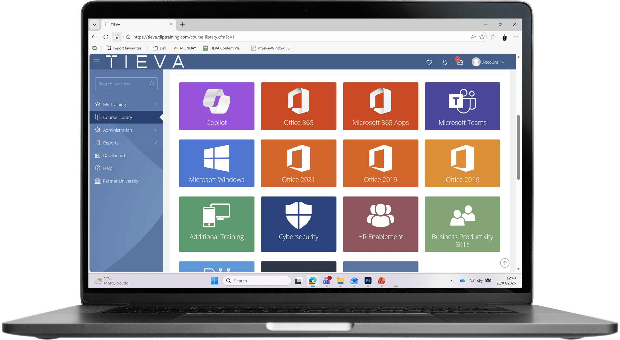 Clip Training Screen Shot